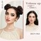 BOGSEA 2PCS Space Buns Hair Pieces,Mini Claw Clip in Hair Bun Hair Pieces Synthetic Scrunchies Princess Leia Buns Hair Extension Space Buns Clip in Hair Pieces for Women (Natural Black)