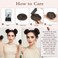 BOGSEA 2PCS Space Buns Hair Pieces,Mini Claw Clip in Hair Bun Hair Pieces Synthetic Scrunchies Princess Leia Buns Hair Extension Space Buns Clip in Hair Pieces for Women (Natural Black)