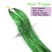 Hair Tinsel Kit with Tools 47Inch 1200 Strands Fairy Hair Tinsel Heat Resistant Glitter Tinsel Hair Extensions Sparkling Shiny Hair Tinsel Strands Kit for Women Girls 6Pcs (Green)