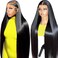 30 Inch 250% Density 13x6.5 Full Lace Front Wigs Human Hair,Straight HD Lace Frontal Wigs Human Hair for Black Women,Glueless Wigs Pre Plucked with Baby Hair,3D Real Large Lace Area
