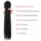 24 Inch Straight Double Ended Dreads10strands/pack Synthetic Braids Thin 0.6cm Soft Handmade Reggae Hair Hip-Hop Style Dread Extensions(Straight(10Strands),1B)