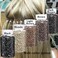 2500pcs Hair Extentions Micro Rings Links Beads, 5mm Silicone Lined Beads for Human Hair Extensions Tool-Black