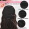 Brown Ponytail Extension 26 Inch Drawstring Ponytail Extensions Synthetic Long Curly Wavy Hairpieces for Women Girls, Dark Brown