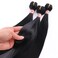 3 Bundles Silky Straight Synthetic Hair Weave Extensions 16 18 20 Inches Mixed Color Black Hair Weft (1#)