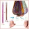 Hair Tinsel Kit (48 Inch, 20 Colors, 6000 Strands), Glitter Tinsel Hair Extensions with Tools - Fairy Hair Tinsel Heat Resistant Accessories for Women Girls Kids