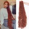 6Packs 36Inch Soft Locs Crochet Hair Faux Locs Crochet Braids Hair 350# Goddess Locs Synthetic Hair Extend Soft Locs Braiding for Women (36 Inch (6packs), 350#)