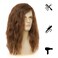 Mens Long Brown Curly Wig 70s 80s Side Part Synthetic Wigs Fluffy Daily Cosplay Custome Hair Wig