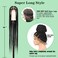 Youthfee 46" 360&deg; HD Full Lace Box Braided Wigs for Women Knotless Braided Wig Braid Lace Front wigs with Baby Hair Human Hair Blended Black Braid Wigs Braided Hair Wig