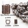 1000pcs 4mm Hair Extension Beads,Silicone Lined Micro Rings,MicroLink Beads for Hair Extensions,Brown