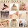 2500 Pcs Hair Extensions Micro Rings Links Beads and 5 Rolls Extensions Sewing Thread and 10 Pieces C/J/I Needles Kit for Human Hair Hand Sewing Wig DIY Craft