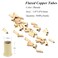 Flare Copper Tubes 3.0mm Micro Rings Links Beads Non-Silicone Flared Euro Locks Hair Staples Tools for I-tip Hair Extensions (500Pcs Beige)