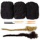 Originea 6 Inch 150g Afro Kinkys Bulk Human Hair for Dreadlocks Making, Repairing and Extending,100% Afro Kinky Curly Human Hair Bulk Can be Dyed and Bleached Including Free Crochet Hooks and Comb