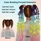28 inch Ponytail Extension with Hair Tinsel Long Braiding Ponytail with Hair Tie, Colorful Pony Tails Hair Extensions for Braids Rainbow Festival Rave Crazy Hair Day