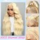 30 Inch 613 13x6 Lace Front Wig Human Hair 200 Density Blonde Wig Human Hair 613 HD Lace Frontal Wig Body Wave Lace Front Wigs Human Hair Pre Plucked Glueless Blonde Human Hair Wigs