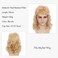 Blonde Mullet Wig with Bangs - Disco Party Men's Wig, Heat Resistant Synthetic Hair, 70's Style