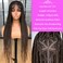 Annivia 36Inch Full Double Lace Knotless Box Braids Wigs for Black Women Pre Plucked with Baby Hair Handmade Synthetic Triangle Part Cornrow Braided Lace Wigs Ombre Blonde