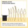 WILLBOND 8 Pcs Dreadlock Interlocking Tool for Locs Sisterlock Retighten Tool for Dreadlocks Interlocks Crochet Braiding Hair Tightening Extensions Accessory (Gold)
