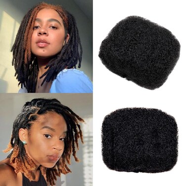 Afro Kinky Bulk 100 ％ Human Hair for Dreadlock Extensions,10 Inch 60g 2 Bundles/Package Black,Making Dreadlocks Twist or Braids Repair Extensions