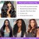Long Inch Body Wave Lace Front Wigs Human Hair Glueless 8X5 Wear and Go Glueless Wigs for Beginners 180% Density no Glue Put on 100% Brazilian Real Human Hair wigs 30 inch