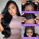 Long Inch Body Wave Lace Front Wigs Human Hair Glueless 8X5 Wear and Go Glueless Wigs for Beginners 180% Density no Glue Put on 100% Brazilian Real Human Hair wigs 30 inch