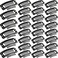 WILLBOND 30 Pieces 32 mm 9-teeth Hair Extension Clips for Women Hair Extensions DIY (Black)