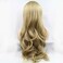 Xiweiya 13x3 Lace Wigs Long Wavy Ash Blonde Lace Front Wig Heat Resistant Replacement Synthetic Champagne Gold Wigs for Women, Drag Queen Cosplay Makeup 24 Inches