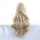 Xiweiya long blonde wavy wig blonde highlight gold synthetic lace front wigs piano color wavy with heat resistant fiber for women drag queen makeup long blonde hair replacement wig 24 inch