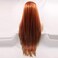 Xiweiya Wig Long Red Brown Wig with Blonde Synthetic Lace Front Wig Hightlight Long Soft Wig Silky Straight Hair Replacement Wig for Women, Drag Queen Makeup 24 inch