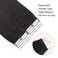ABH AMAZINGBEAUTY HAIR Tape in Yaki Hair Extensions Human Hair Black Women Semi-permanent Tape Attached, Invisible 100% Remy Yaki Human Hair Natural Black 50 Gram 20pcs, 18 Inch
