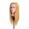 Hairginkgo Mannequin Head 20"-22" 100% Human Hair Manikin Head for Hairdresser Training, Cosmetology Practice - Includes Clamp Stand