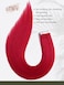 Loxxy Tape in Human Hair Extensions Silky Soft Hair Red Invisible Tape in Hair Extensions Human Hair for Wedding 18 Inch 25 Gram 10pcs Remy Human Hair Tape ins Silky Straight