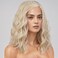 MAGQOO Blonde Wig for Women Girls Short Curly Wavy Blonde Wigs Blonde Bob Wig Side Part Synthetic Heat Resistant Cosplay Costume Wigs
