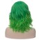 MAGQOO Green Wig Wig Green Bob Wigs for Women Short Curly Wavy Ombre Green Wigs Synthetic St.Patrick's Day Wigs Wig Cap Included