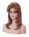 18 Inches Ginger Mullet Wigs for Women or Men Long Wavy Retro Party Shoulder Length Hair Wig for 60s 70s 80s Rocker Cosplay