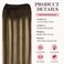 MAXITA Weft Hair Extensions Human Hair Chocolate Brown Mixed Caramel Blonde Balayage 20 Inch Hair Extensions Weft Invisible Double Weft Sew in Hair Extensions 100g Per Bundle