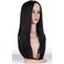 BERON Black Wigs Straight Long Wig Middle Part Women's Wig for Cosplay Halloween Party or Daily Use Wig Cap Included