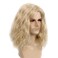 REEWES Mens Wig 613 Long Men Wigs Wig Curly Wave Layered Hair with Cap Flame Redartant Synthetic Hair Wig Natural Hair Wig for Male Daily Party Costume Cosplay Wear (Blonde)