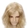 REEWES Mens Wig 613 Long Men Wigs Wig Curly Wave Layered Hair with Cap Flame Redartant Synthetic Hair Wig Natural Hair Wig for Male Daily Party Costume Cosplay Wear (Blonde)