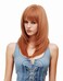 Rugelyss Long Auburn Wig with Bangs Layered Curly Copper Red Wigs for Women Natural Ginger Synthetic Wigs for Daily Use