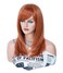 Rugelyss Long Auburn Wig with Bangs Layered Curly Copper Red Wigs for Women Natural Ginger Synthetic Wigs for Daily Use