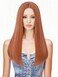 Rugelyss Long Straight Auburn Wig 22 Inches Copper Red Synthetic Hair Ginger Wigs for Women Suitable For Daily Life or Party with Wig cap