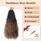 Goddess Box Braids Crochet Hair With Curly Ends 16 Inch Bohomian Box Braids Crochet Braids 8 Packs 3X Crochet Braids Synthetic Braiding Hair Extension for Black Women (16 Inch (Pack of 8), 4-30)&hellip;&hellip;