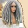 SOKU Afro Kinky Straight Lace Front Grey Wig 20 Inch T Part Salt and Pepper Wigs for Black Women Transparent Swiss Lace with Baby Hair Natural 4C Wigs