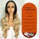 Synthetic Lace Front Wigs 30 Inch Long Wavy Wigs for Women Ombre Brown to Blonde 3 Tones Color Pre Plucked Glueless High Temperature Fiber