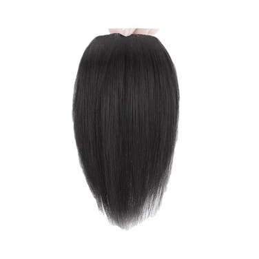 Black Invisible Human Hair Toppers For Women Seamless Clip In Hair Extension Hair Piece Short Fake Fringe Hair Lining of Hair Top Hairpieces,Hair Extensions, Hair Bangs Accessories(25cm, Black)