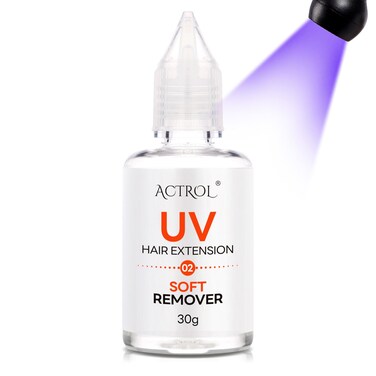 Hair Extension UV Glue Remover V Light Hair Extension Glue Remover Fast Dry Waterproof Mild Transparent Glue Hair Glue UV