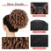 Halcyon Curly Ponytail Extension for Black Women Drawstring Ponytail Hair Extensions (6inch, Ombre Brown)