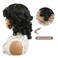 Short Curly Wigs for Black Women Loose Curly Wig with Bangs Afro Curly Wig for Black Women Black Big Curly Hair Wig with Bangs for Women Synthetic Wigs for African American Women (Natural Black)