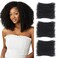 Afro Kinky Curly Braiding Bulk Hair For Mini Twists,10 Inch 3 Bundles 90g Afro Kinky Bulk Synthetic Hair For Locs Repair, Dreadlock Extensions, Braiding Afro Kinky Hair（30g/pack）