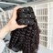Mongolian Afro Kinky Curly Human Hair 3 Bundles (12 14 14 Inchs) Afro Curly Weave Hair Extensions for Black Women Unprocessed Virgin Hair Afro Kinky Human Hair Bundles Natural Color